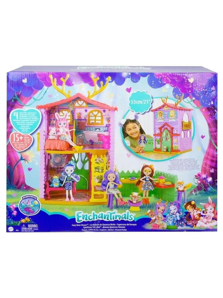 Набор игровой Enchantimals Домик Данессы Оленни GYJ18 Enchantimals 28253176  купить в интернет-магазине Wildberries