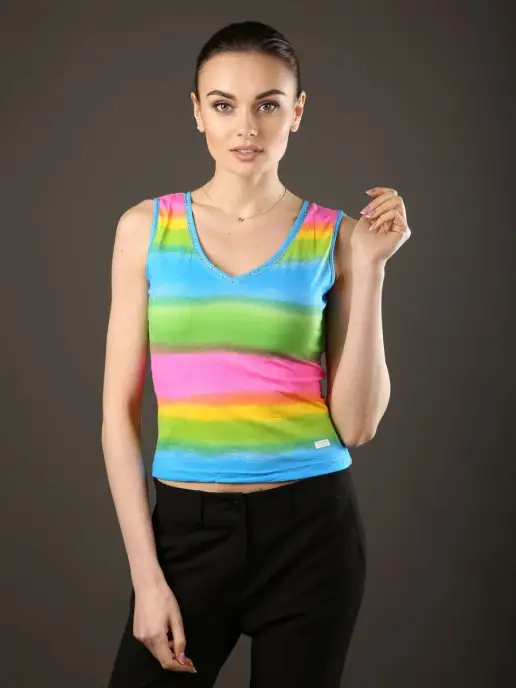 Elena Chezelle Футболка, топик, майка, голубой