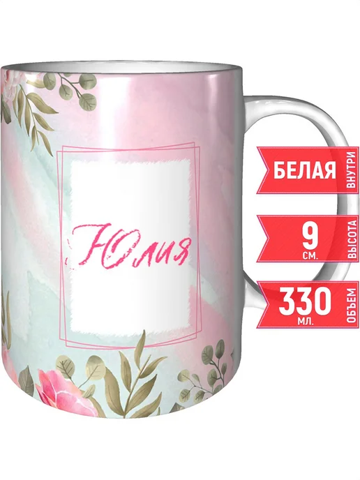 grand cadeaux Кружка с именем Юлия - стандартная, вариант