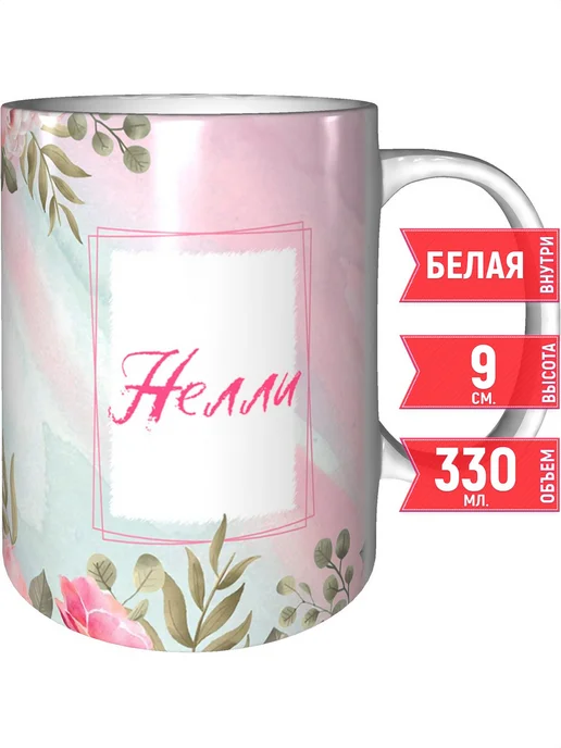 grand cadeaux Кружка с именем Нелли - стандартная, вариант
