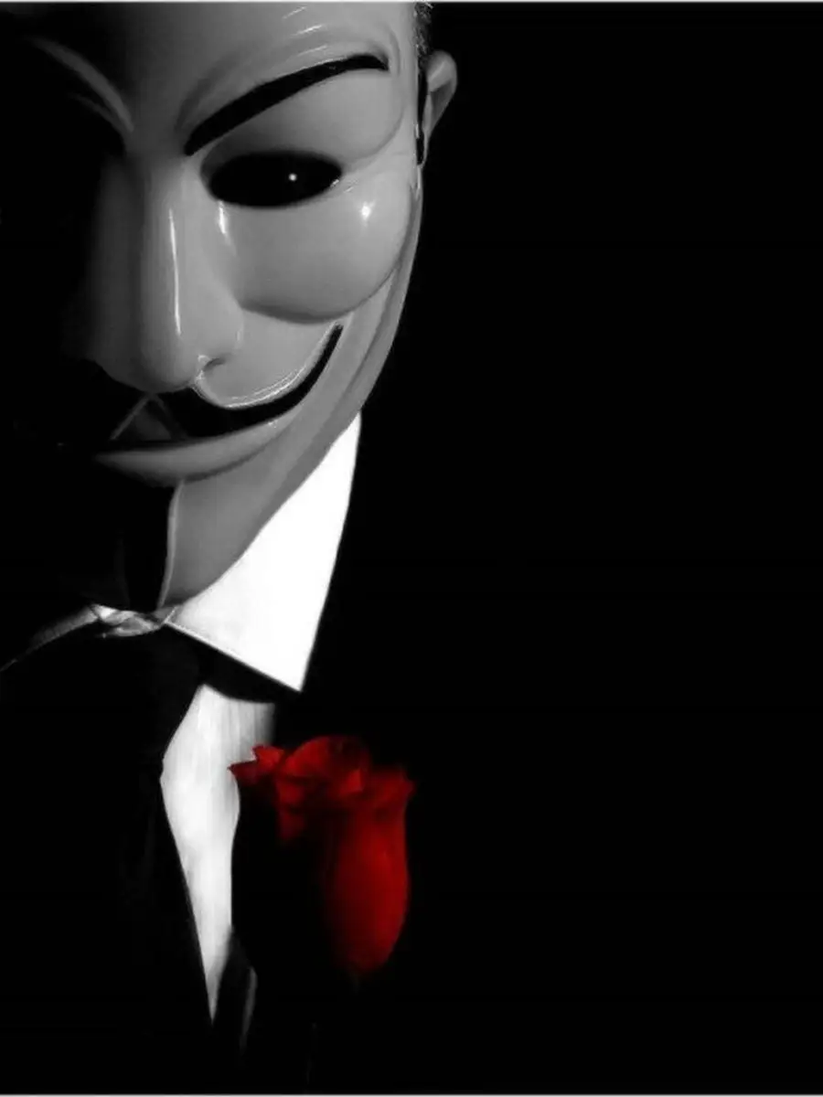 «Синяя маска хакера с клювом…» — картинка создана в Шедевруме