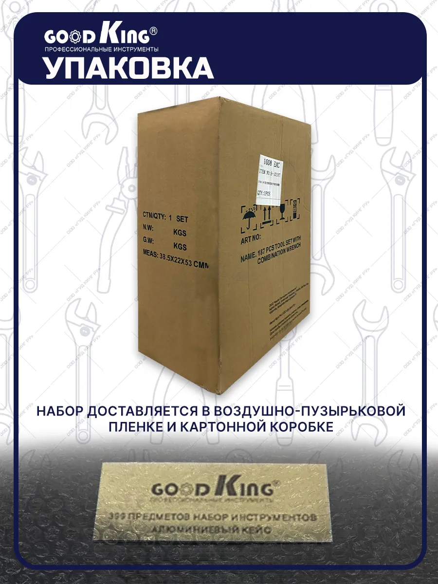 Набор инструментов для автомобиля.ключей GOODKING 28464400 купить за 8 448  ₽ в интернет-магазине Wildberries