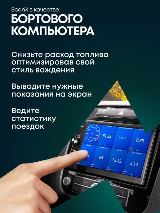 Rokodil Автосканер для диагностики автомобиля, OBD2 сканер, ScanX, черный, фото 6