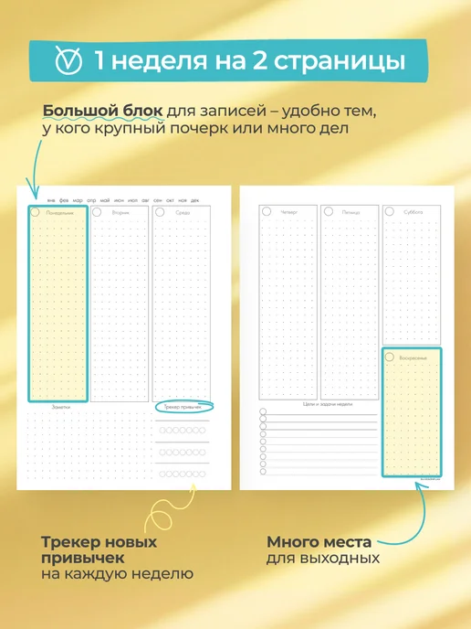 BlossomPlan Планер Ежедневник на пружине 2027 А5 недатированный, вариант, фото 2