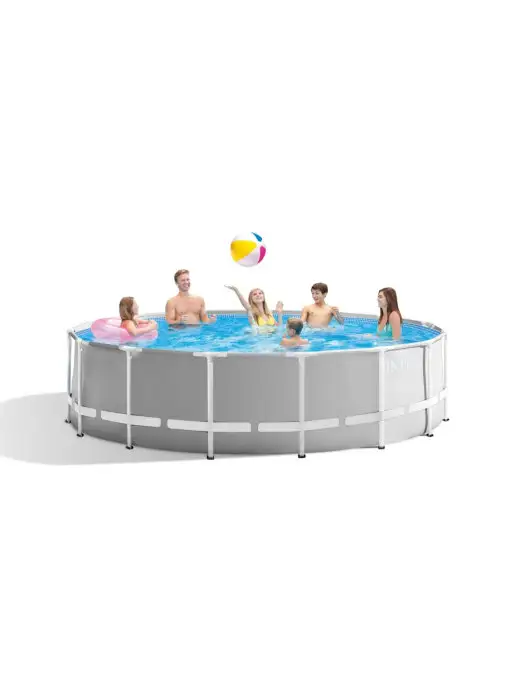 Intex Бассейн каркасный круглый 244х76 см, 2843л, 305x76 см, 4485 л, фото 6