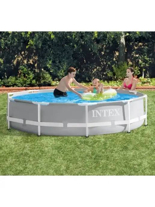 Intex Бассейн каркасный круглый 244х76 см, 2843л, 305x76 см, 4485 л, фото 7