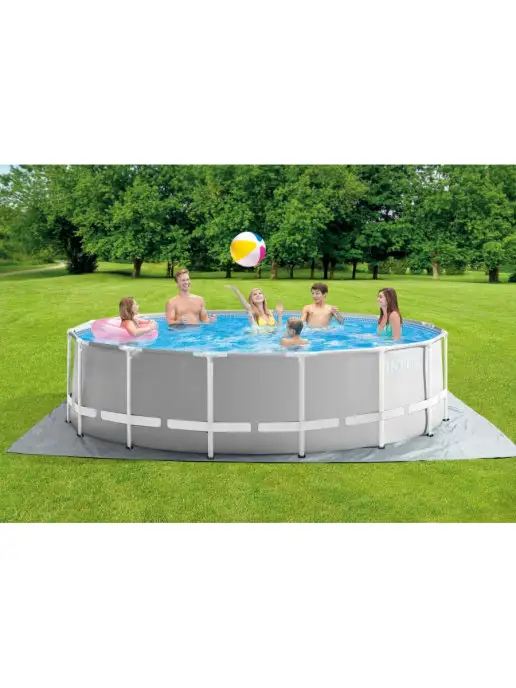 Intex Бассейн каркасный круглый 244х76 см, 2843л, 305x76 см, 4485 л, фото 8
