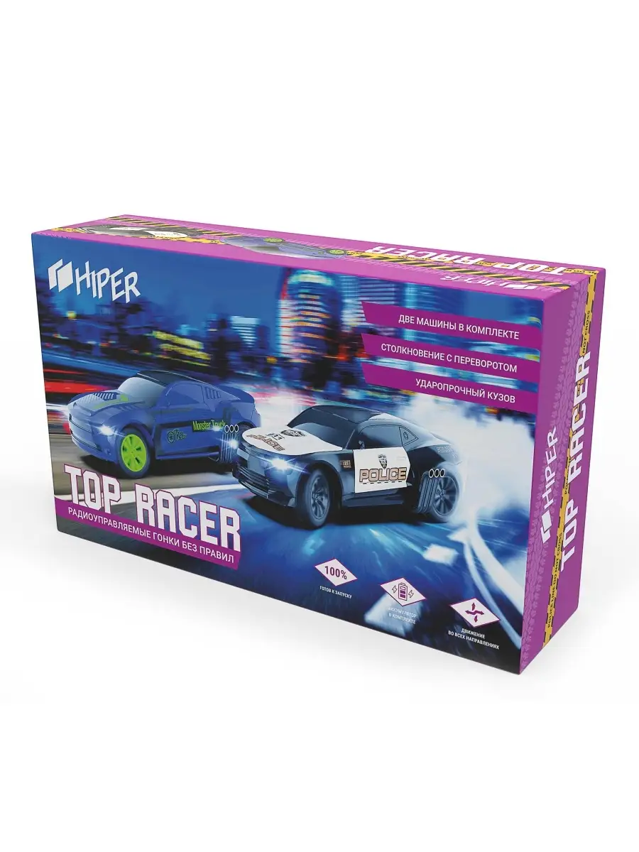 Машинки на пульте управления HIPER TOP RACER / 2 машинки / Для столкновений  HIPER 28572867 купить в интернет-магазине Wildberries