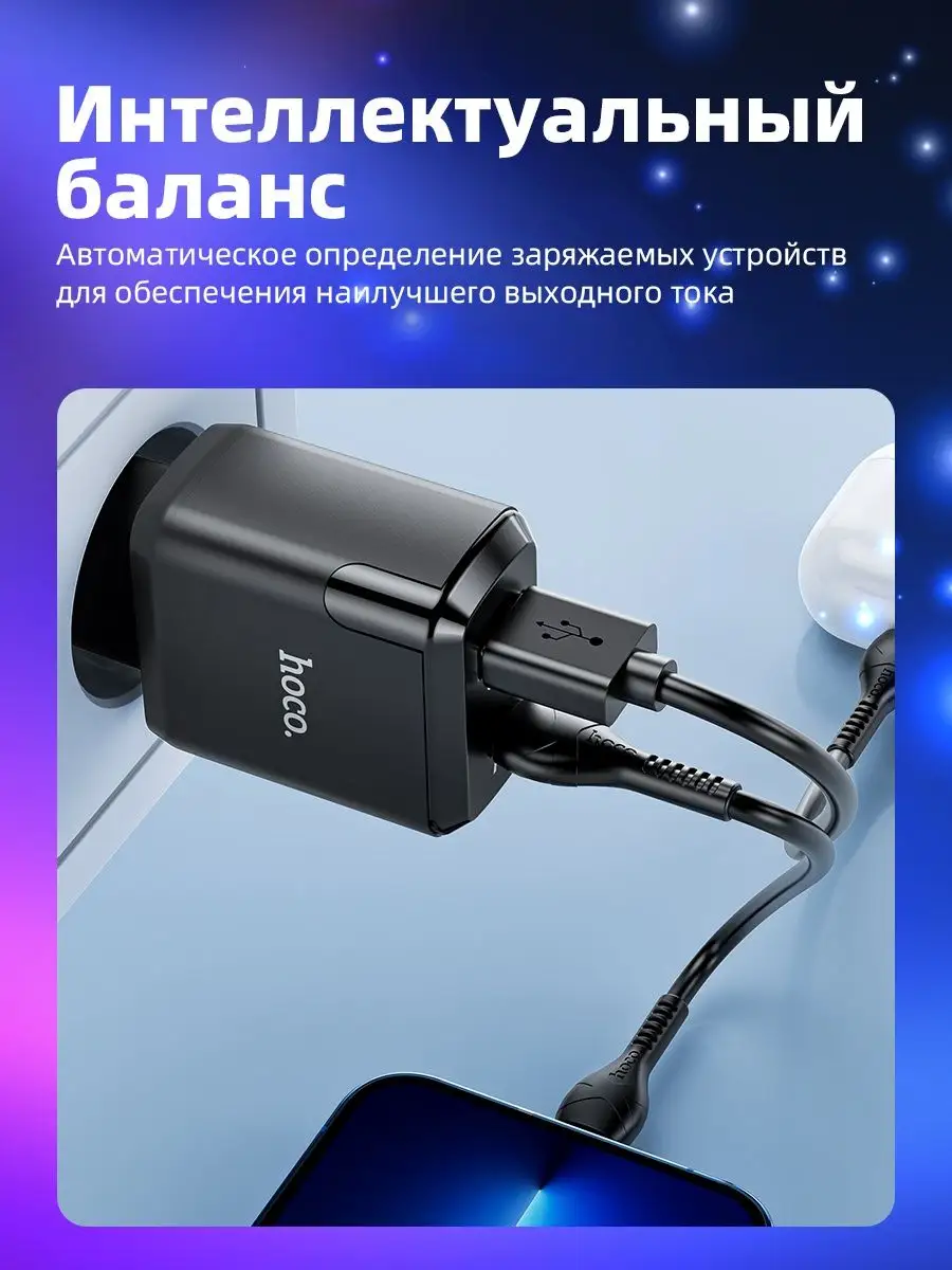 Зарядное устройство для телефона блок питания для iphone Hoco 28655366  купить за 841 ₽ в интернет-магазине Wildberries