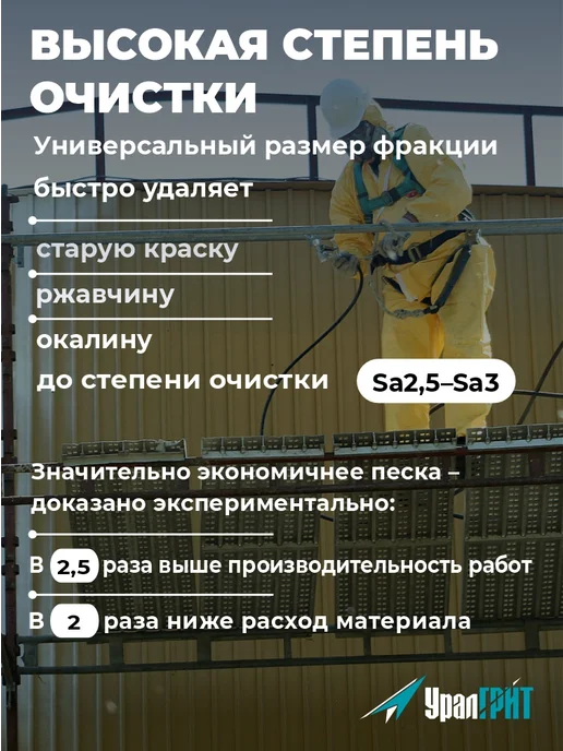 Уралгрит Абразив купершлак для пескоструя 5 кг 0,0-0,2 мм, 5 кг, фото 5