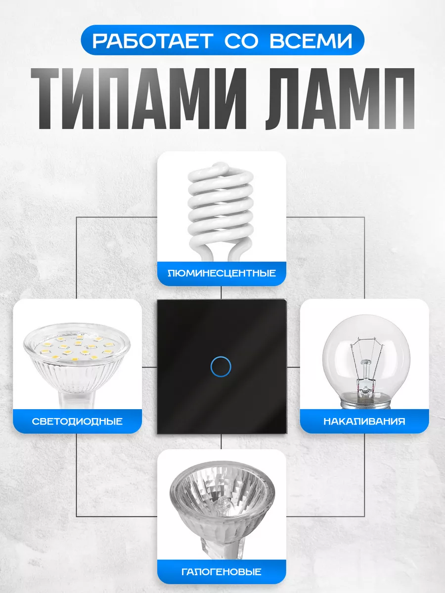 Умный выключатель сенсорный с Алисой Умный дом - Easy Tech 28712401 купить  за 927 ₽ в интернет-магазине Wildberries